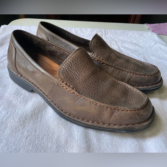 Rockport Other - Rockport Men's Brown Leather Slip-On Driving Loafers